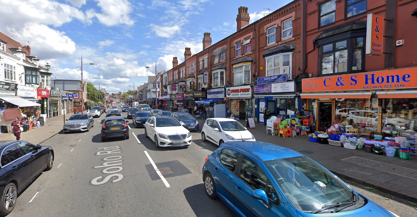 Soho Road Birmingham man dies in horror crash